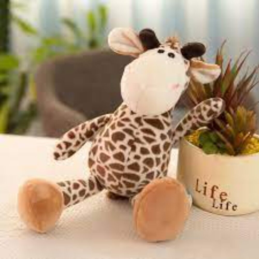 Cuddly Brown Giraffe Stuffed Animal